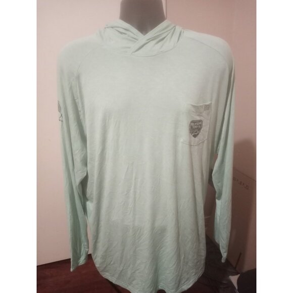 New Huk Performance Fabrics Mens 2XL Hoodie Pullover Fishing Outdoor Lightweight - Picture 1 of 12